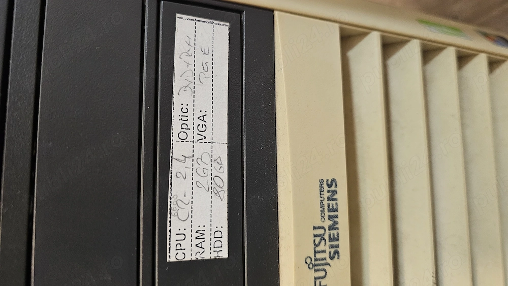 Calculator pentru piese PC Fujitsu Siemens BTX Core2Duo 4GB RAM 80GB