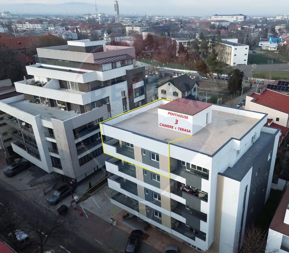 PENTHOUSE (3 camere + terasa amenajata)