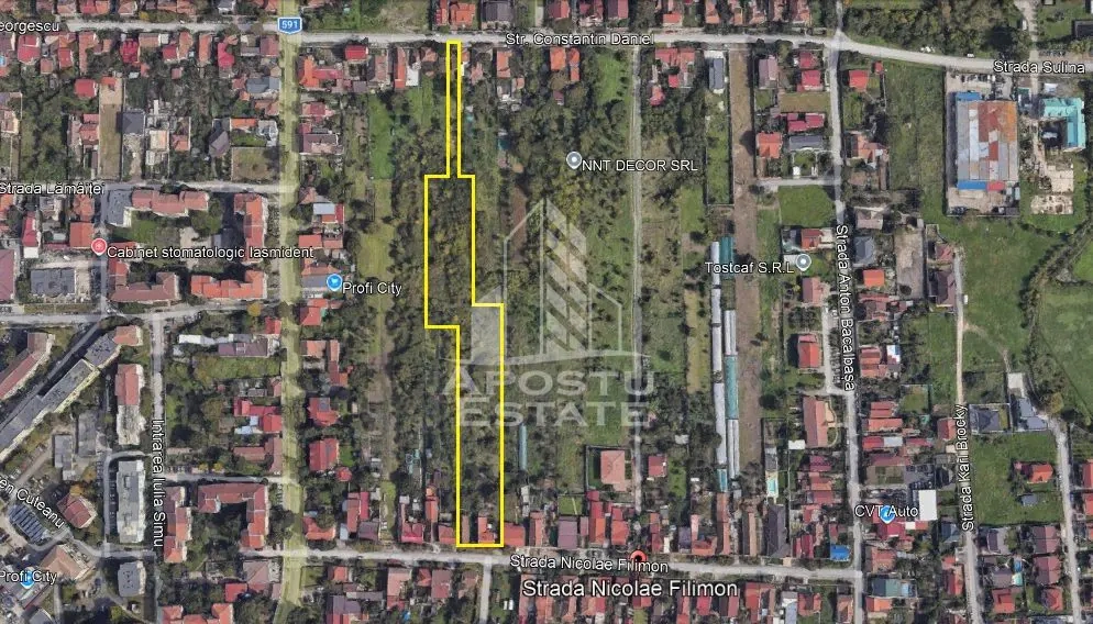 Teren de vanzare 9580 mp, acces de pe doua strazi, Freidorf, Timisoara