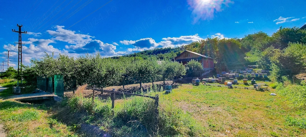 CASĂ LA ROȘU + TEREN 1005 mp, categorie de folosință livadă (proprietar) com. Boțești (jud. AG)