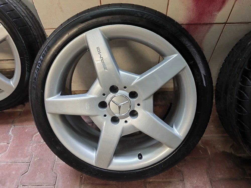 Jante Mercedes AMG , R18 , 2 lățimi, cauciucuri noi