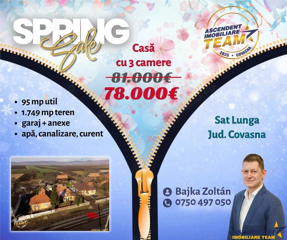 Proprietate pe 1.800 mp teren, avantaje alese, in vecinatatea orasului Targu Secuiesc.