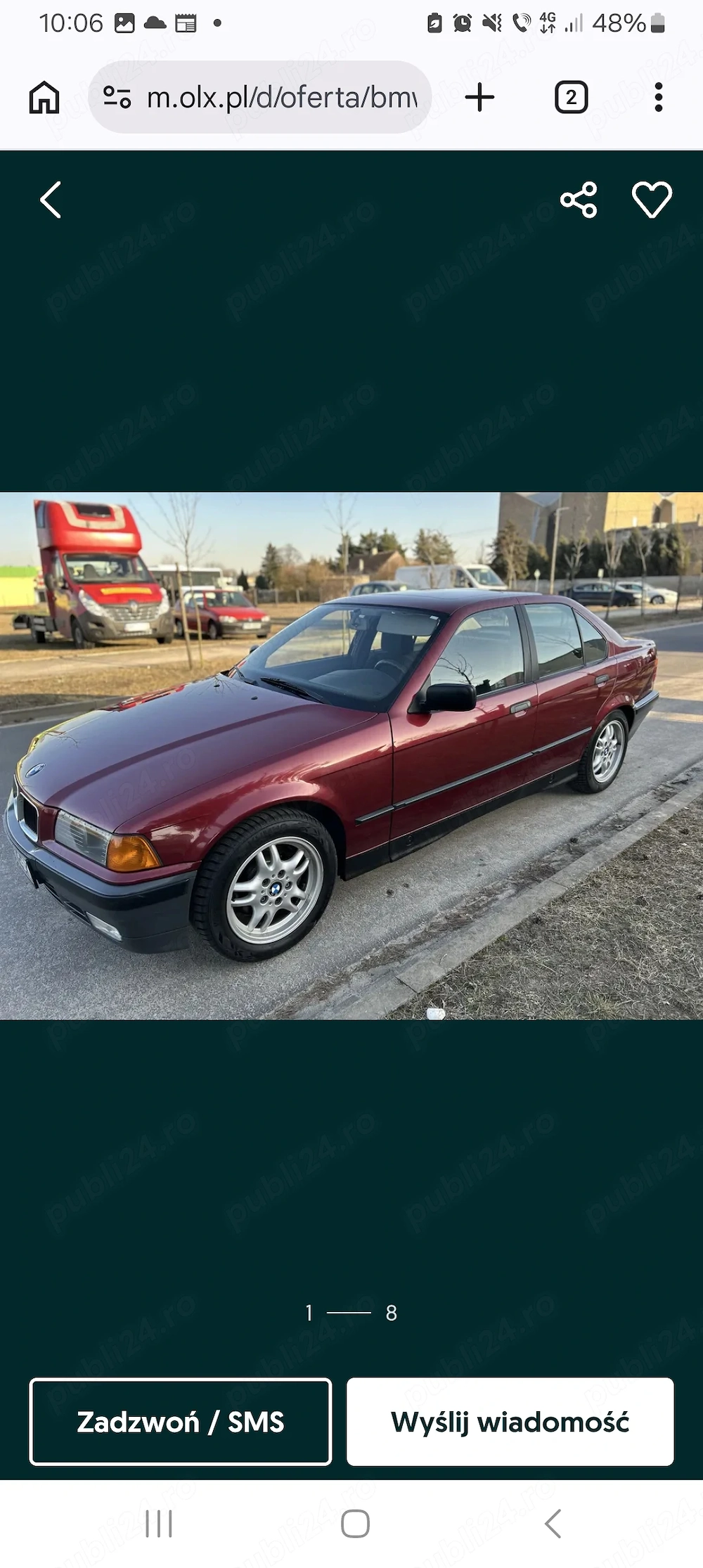 Dezmembrez bmw 316i,e36