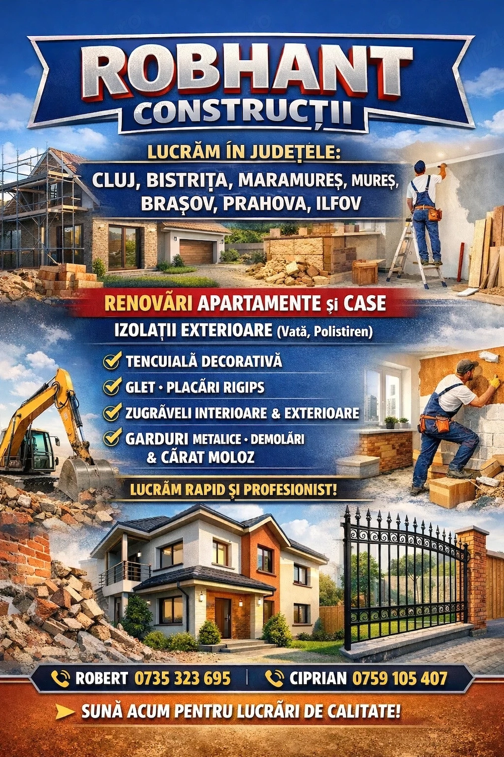  ROBHANT CONSTRUCȚII   Cele mai bune prețuri ! Cea mai buna calitate !