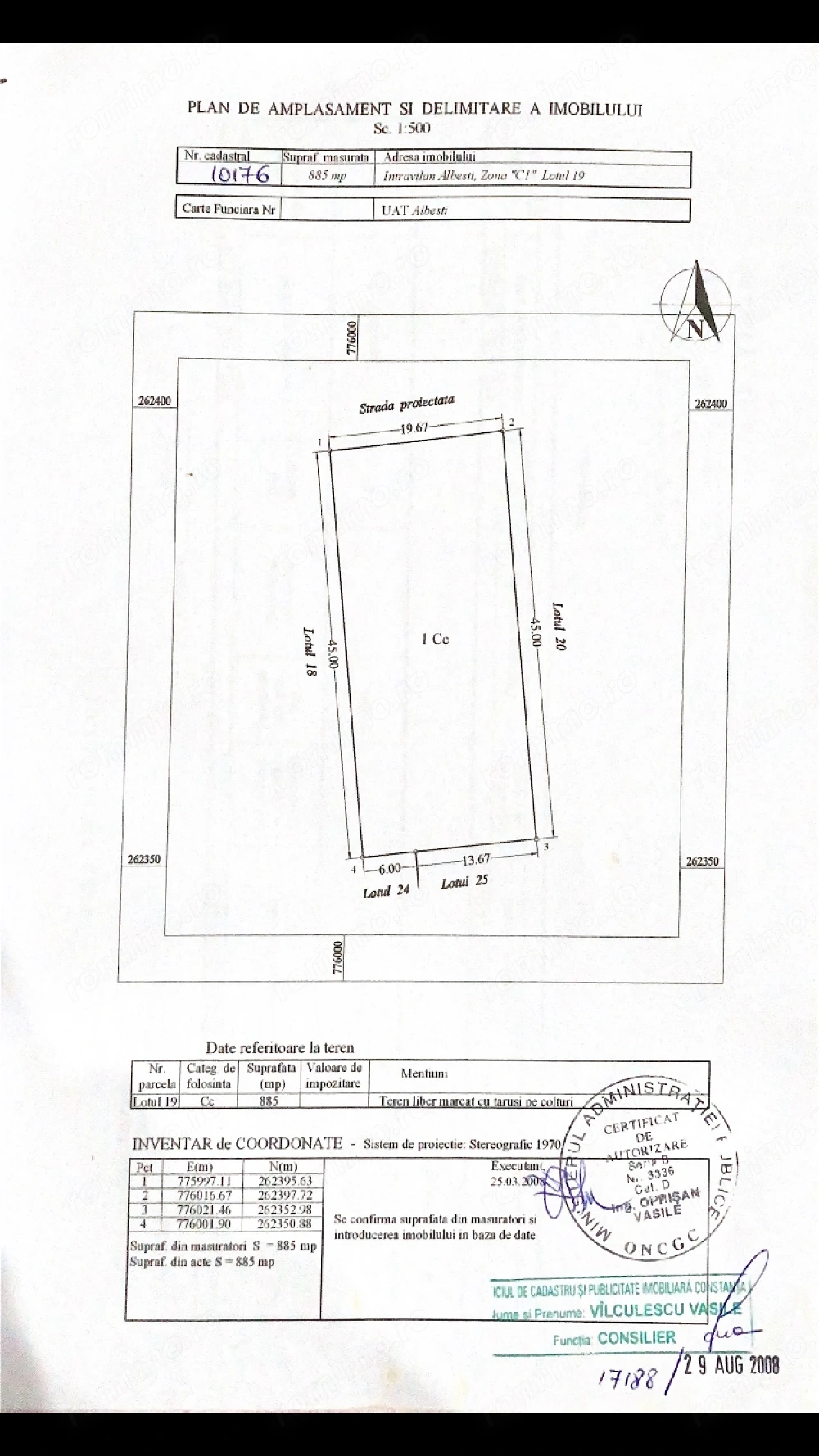 Teren intravilan de vânzare   Albesti, Constanța | 885 mp | Ideal casă sau investiție