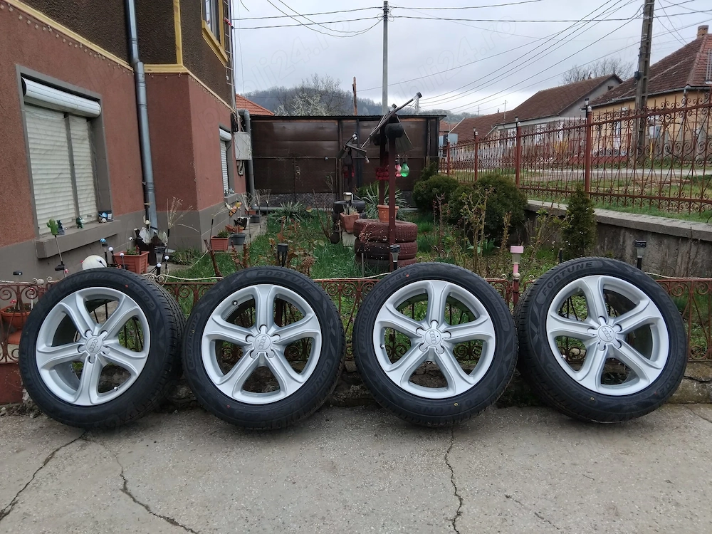 Vând jante aliaj Audi în stare impecabila sablat+vopsite electrostatic 