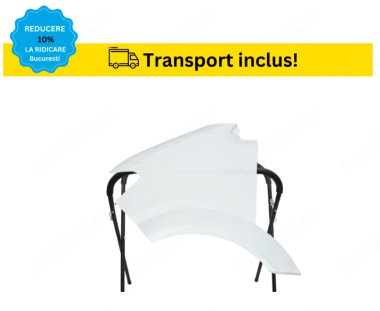 Aripa fata VW Crafter 2017-2022 ALB LB9A Stanga VOPSITA