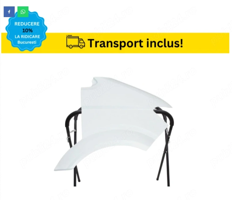 Aripa fata VW CRAFTER 2017-2022 ALB LB9A Dreapta VOPSITA