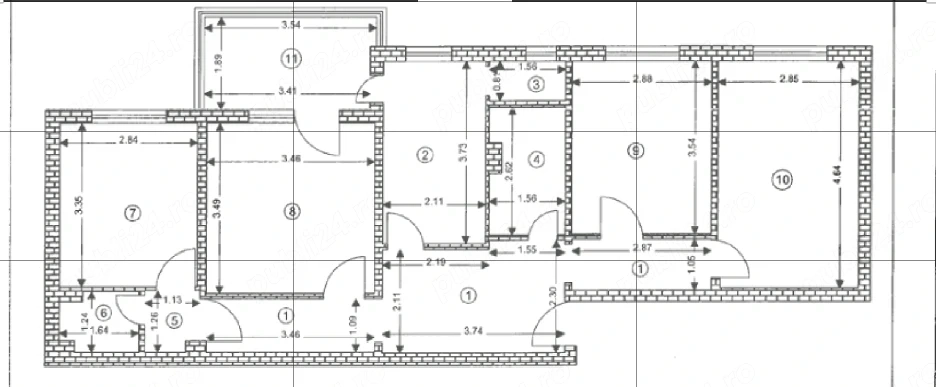 Apartament 4 camere ,2 bai ,etaj 4  4 zona Gemenii