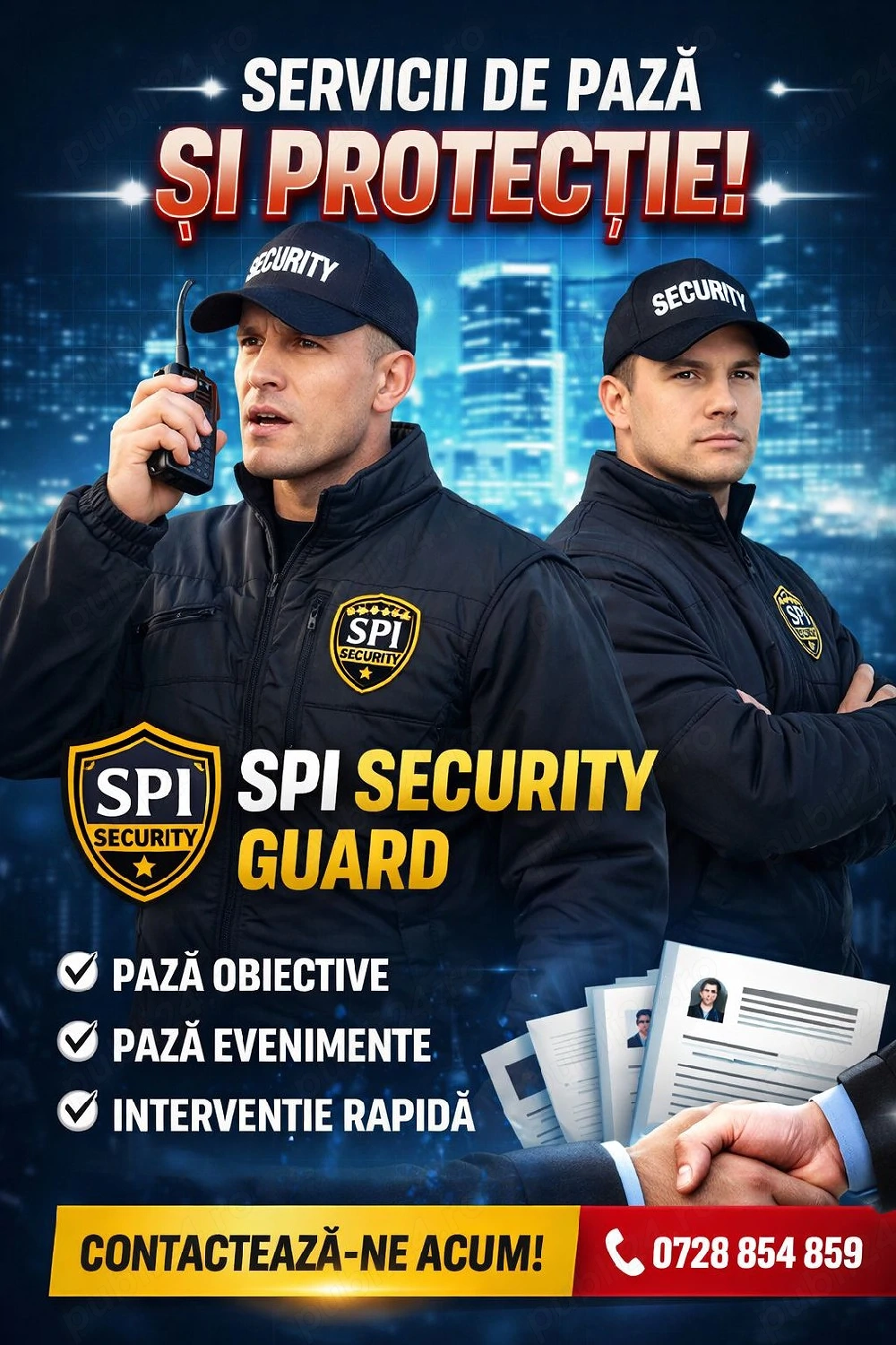 Urgent Fete si baieti - Agenti de Securitate
