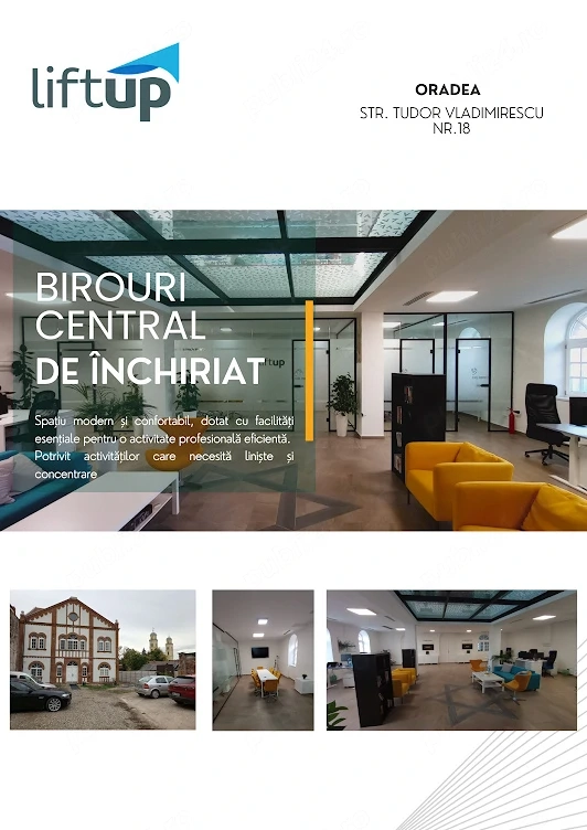 Birouri de inchiriat central Oradea   parcare inclusă