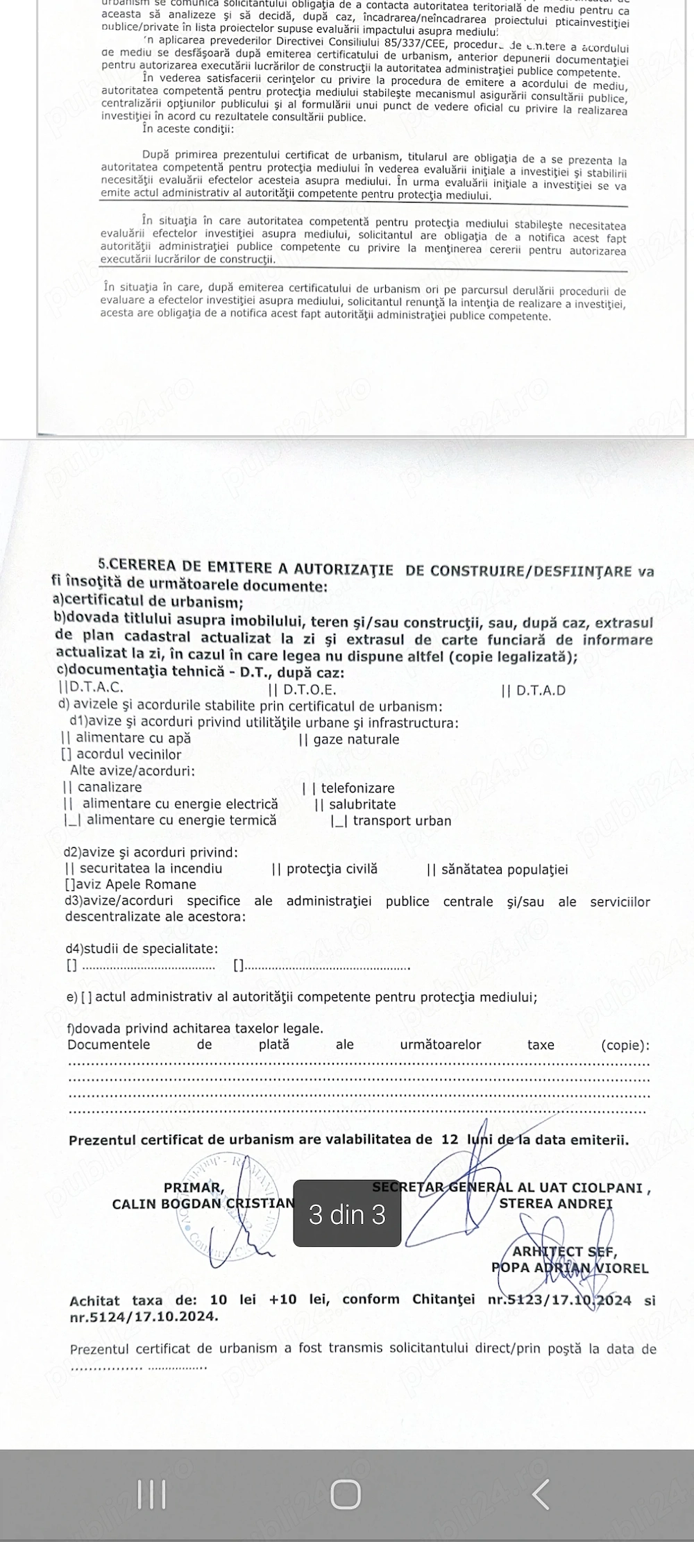 Teren de vânzare ciolpani