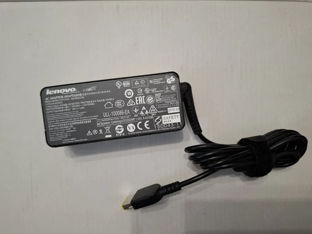 limentator incarcator laptop LENOVO 20V 2.25A 45W, 3.25A 65W, 120W