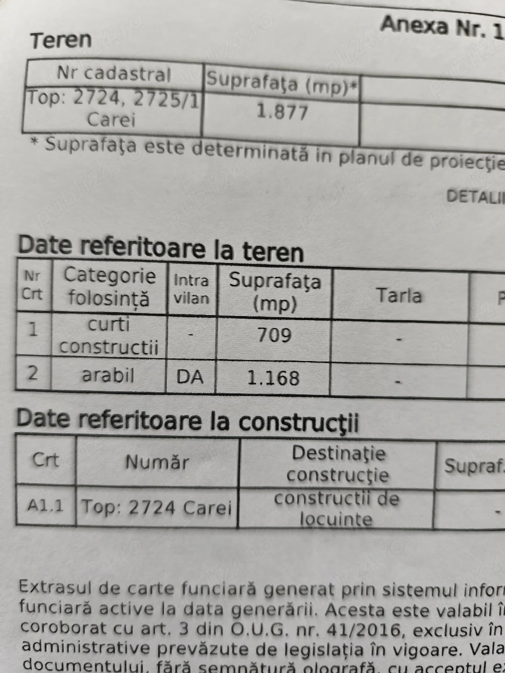Casâ cu etaj construita ín anul 1976
