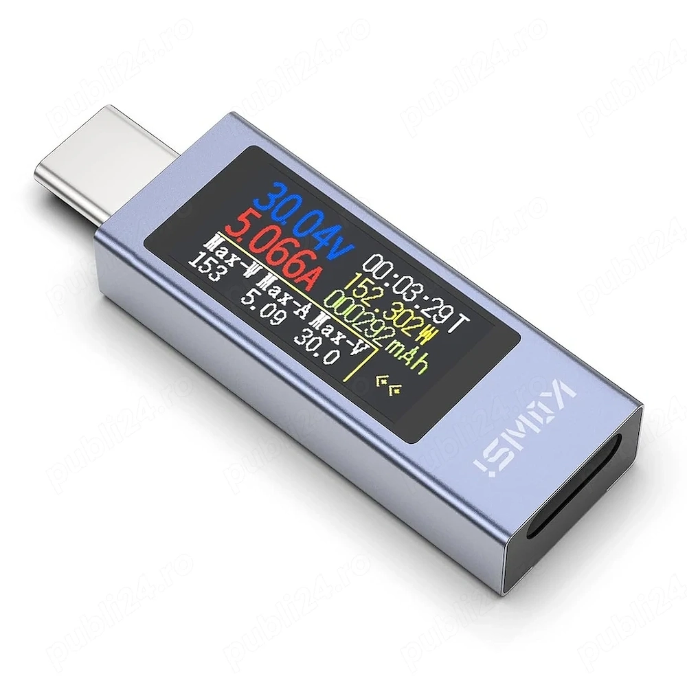 Multimetru USB C Kowsi KWS-2302C   Tester Digital Tensiune, Curent și Capacitate