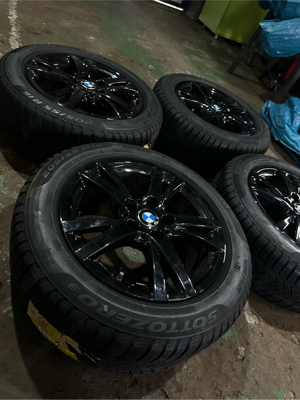 Vânt jante originale BMW 5x112 cu cauciucuri  noi Pirelli