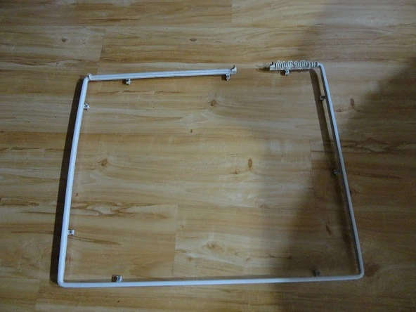 rama cu carlige pentru draperie cada de rulota