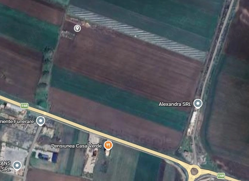 Teren investiție 1,5 ha lângă E68   ideal hală   logistică