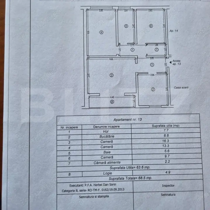 Apartament 3 camere, Decomandat, zona Circumvalatiunii