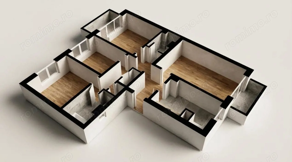 Apartament cu 4 camere | 89,2 mp | 2 bai | 2 Balcoane | Dunavat 14 | De Renovat 