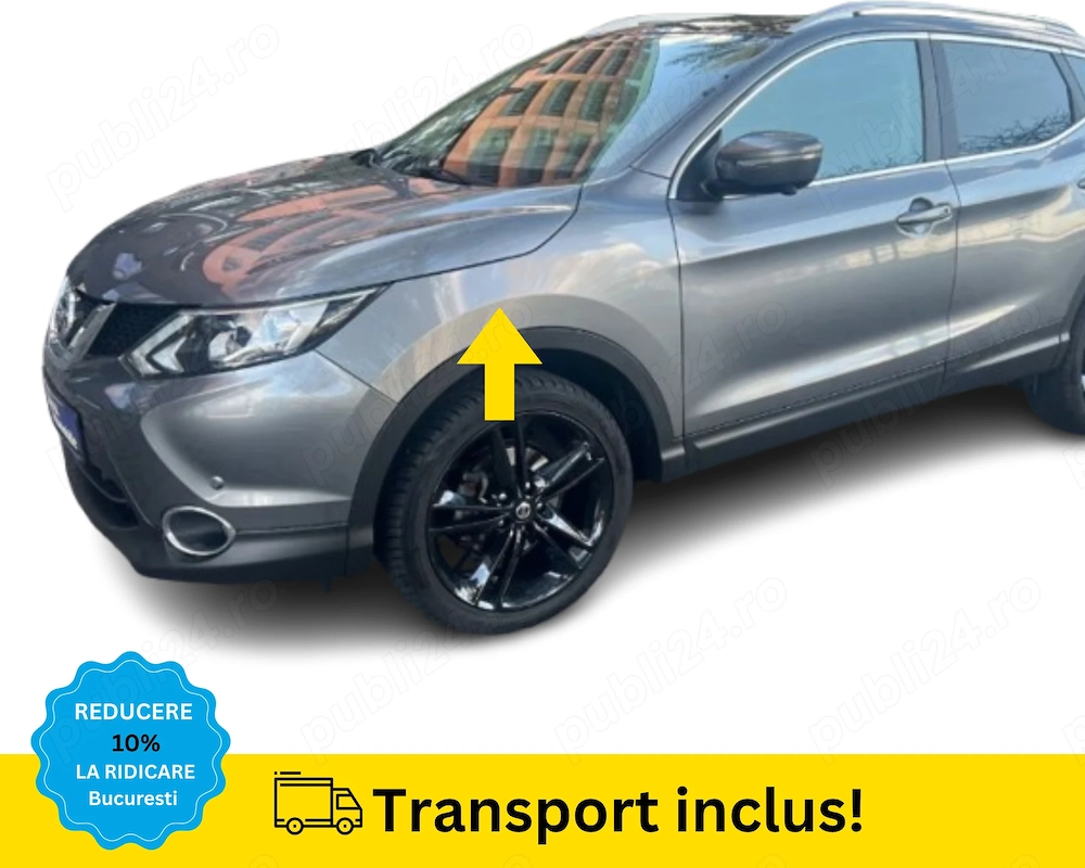 Aripa fata stanga Nissan Qashqai 2 2013-2017 GRI VOPSITA