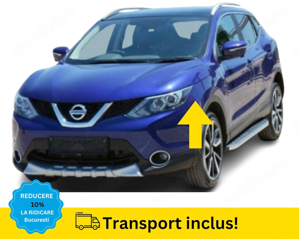 Aripa fata stanga Nissan Qashqai 2 2013-2017 ALBASTRU VOPSITA