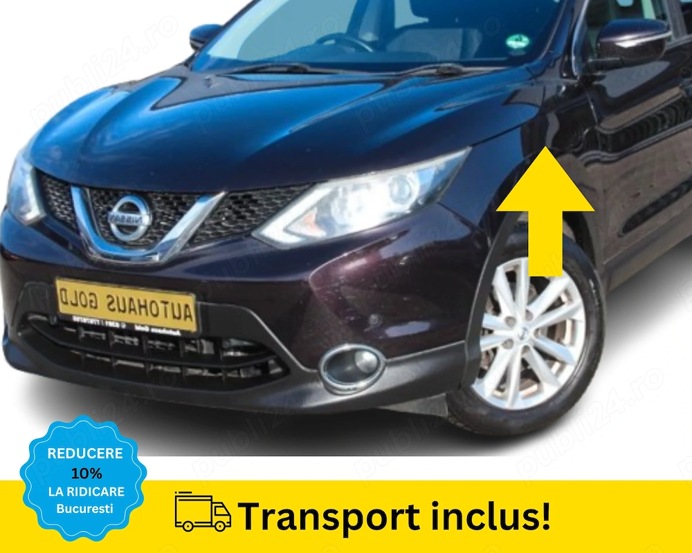 Aripa fata stanga Nissan Qashqai 2 2013-2017 VISINIU VOPSITA
