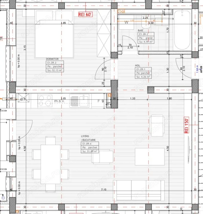 Apartament 2 camere, 53.33 mp, zona Kaufland Girocului