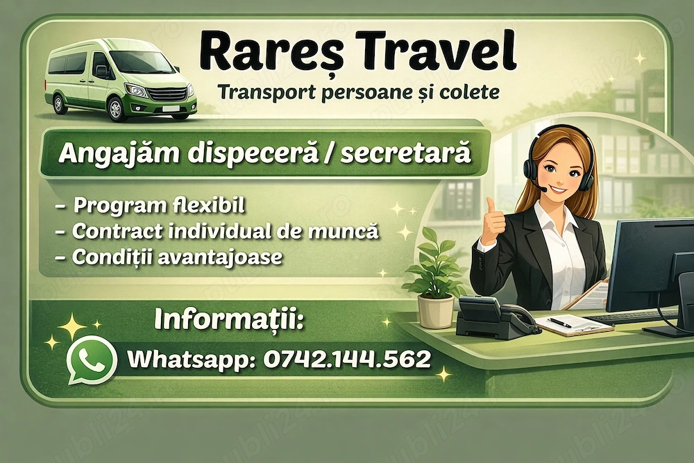 societate de transport extern de persoane angaează dispeceră 