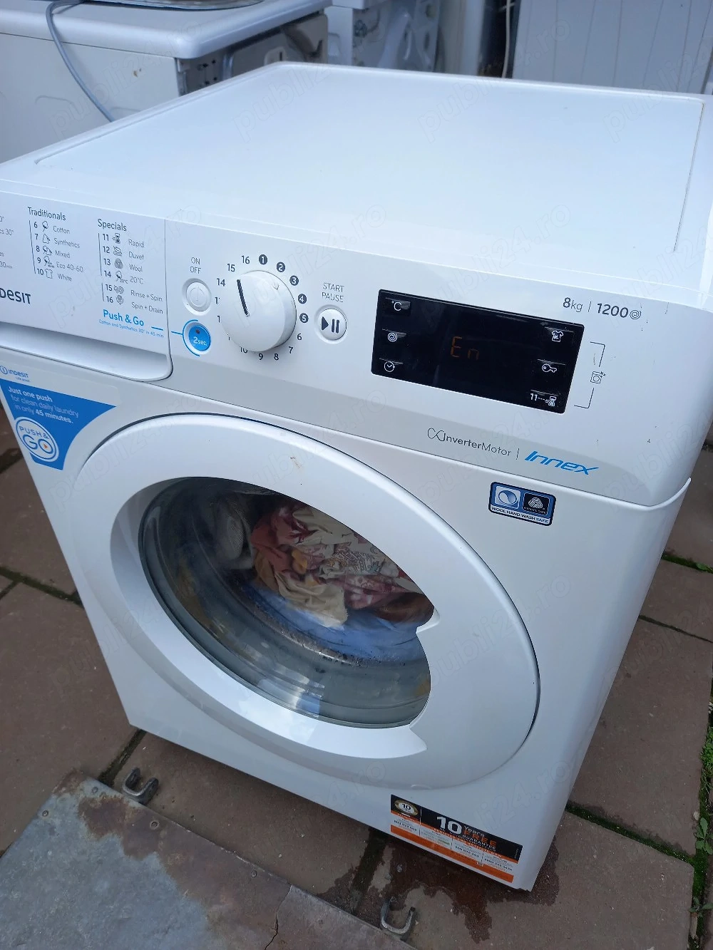 masina de spalat indesit inverter clasa aa++8 kg 