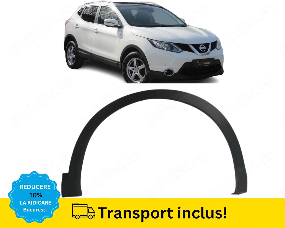 Bandou Overfender Aripa fata dreapta Nissan Qashqai 2 2013-2025