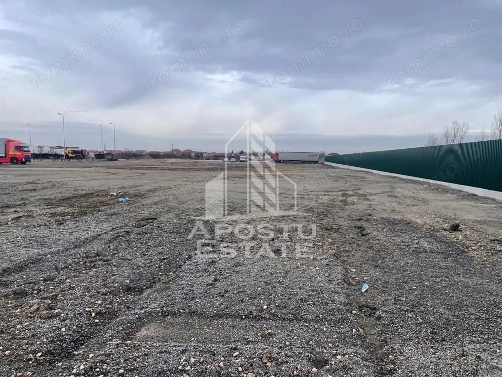 Teren de inchiriat 7000 mp | Platforma pietruita | Acces TIr | Depozit