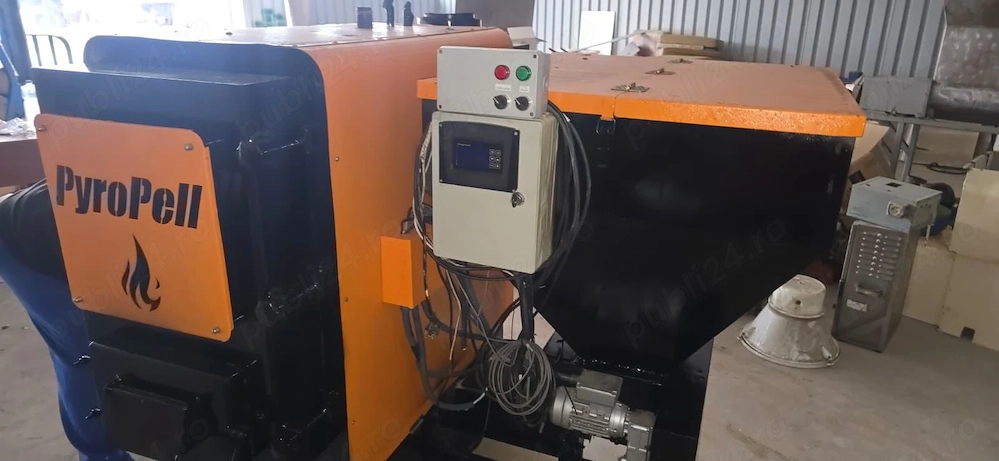 Vând centrală pe peleți 60 kw