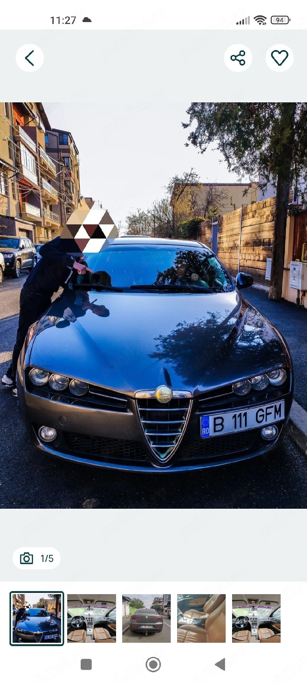vand Alfa Romeo 159