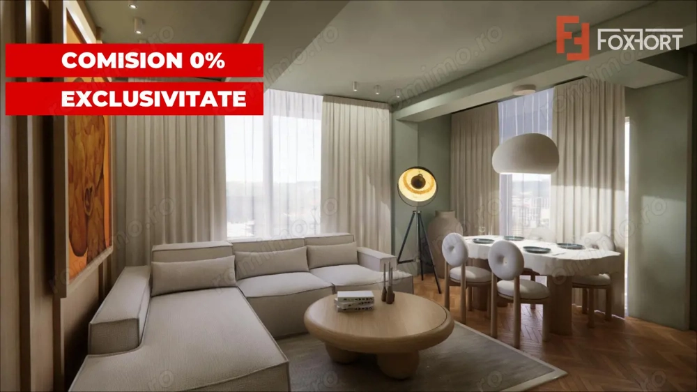 COMISION 0%  BLOC NOU Ap. cu 3 camere, bloc cu lift - Zona Lipovei