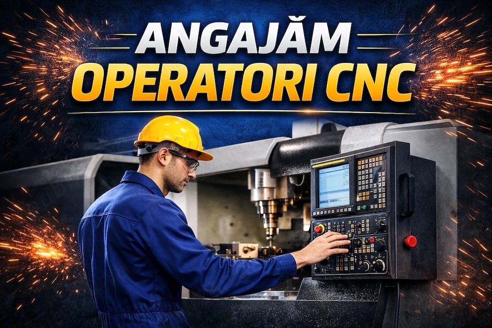 Angajam Operatori CNC cu 3&5 axe FANUC