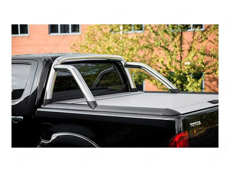 Rulou aluminiu inchidere bena Toyota Hilux 2004-2015 cu rollbar inox inclus