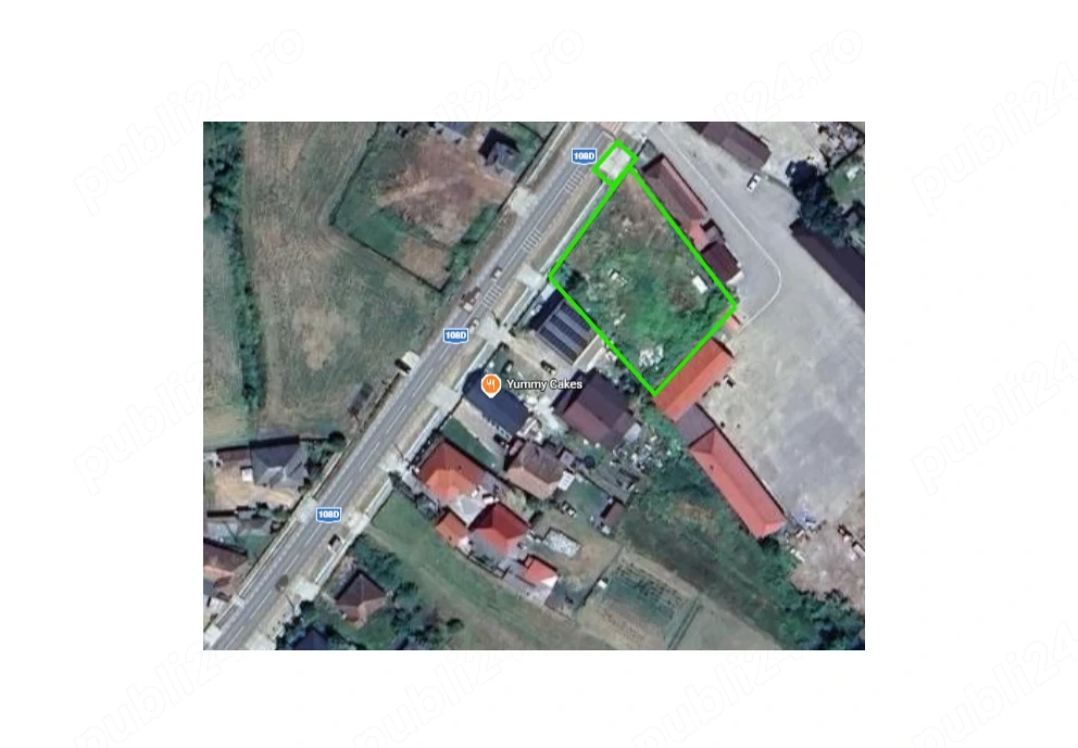 Teren intravilan 1350 mp   deschidere DJ108D   ideal firmă   parcare utilaje   Ariniș