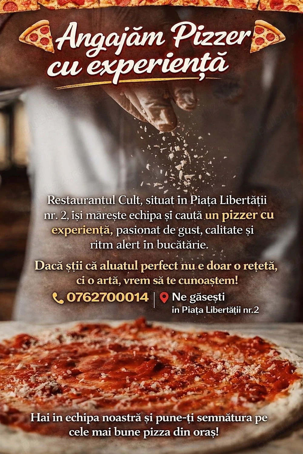 Angajam Pizzer   Pizza Maker !