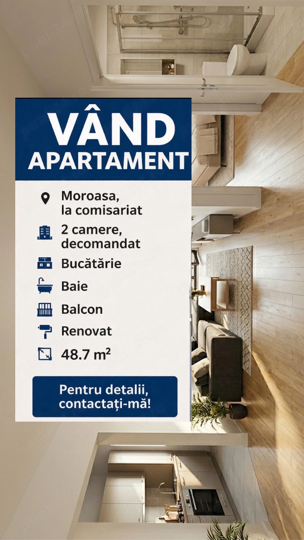 Proprietar! vand apartament comisariat