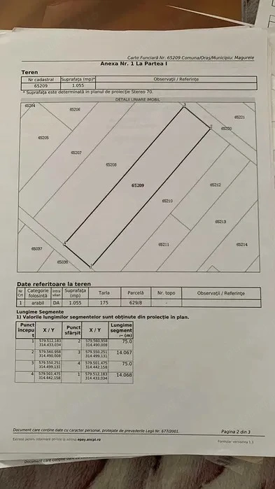 Teren 1.055 mp cu 2 deschideri   Dumitrana Măgurele   Utilități