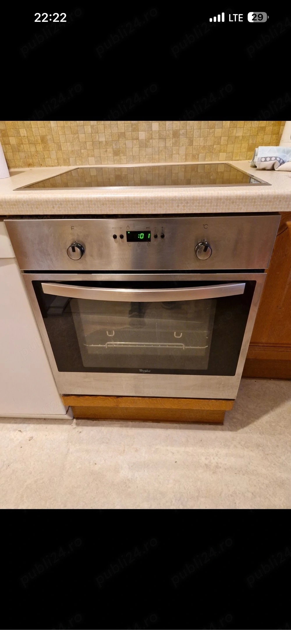 plita electrica electrolux+cuptor wirpool 