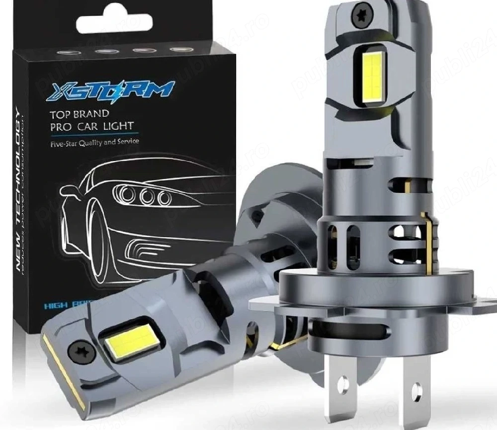 Becuri H7 Led Set 2 Buc Becuri H7 6500k lumina alba 500%