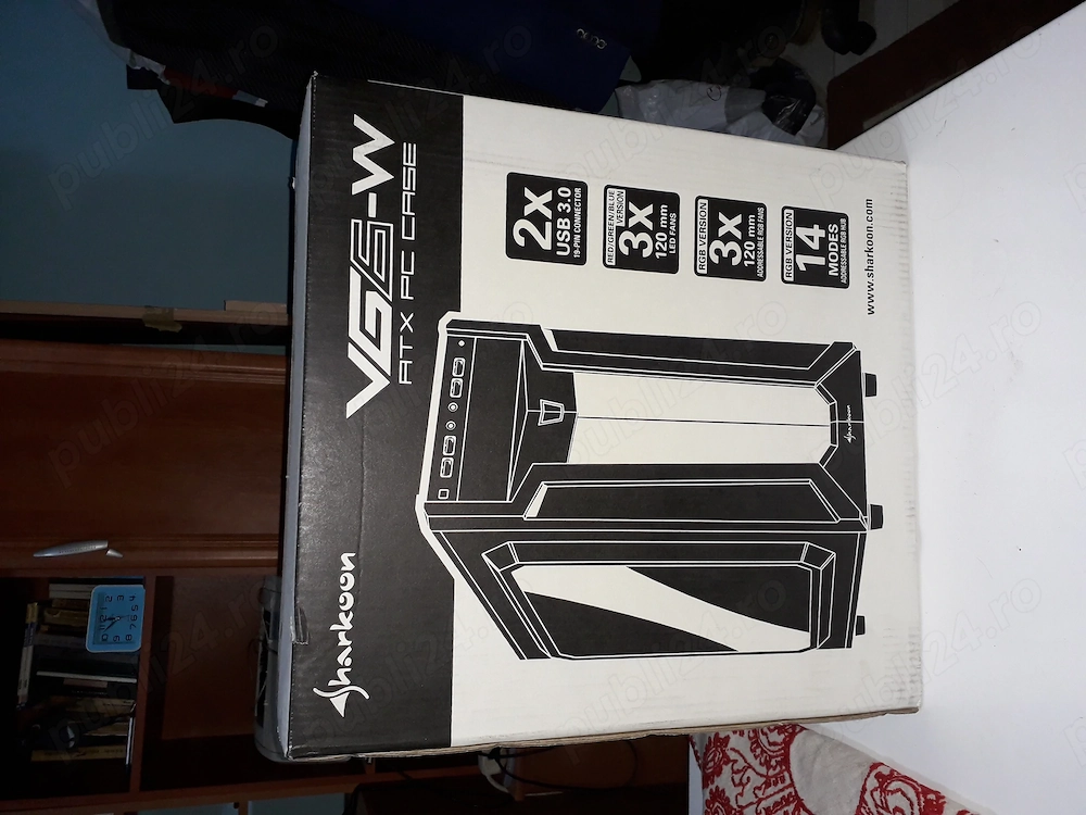 Vand carcasa ATX Sharkoon vg6-w, noua, nedesfacut!!!
