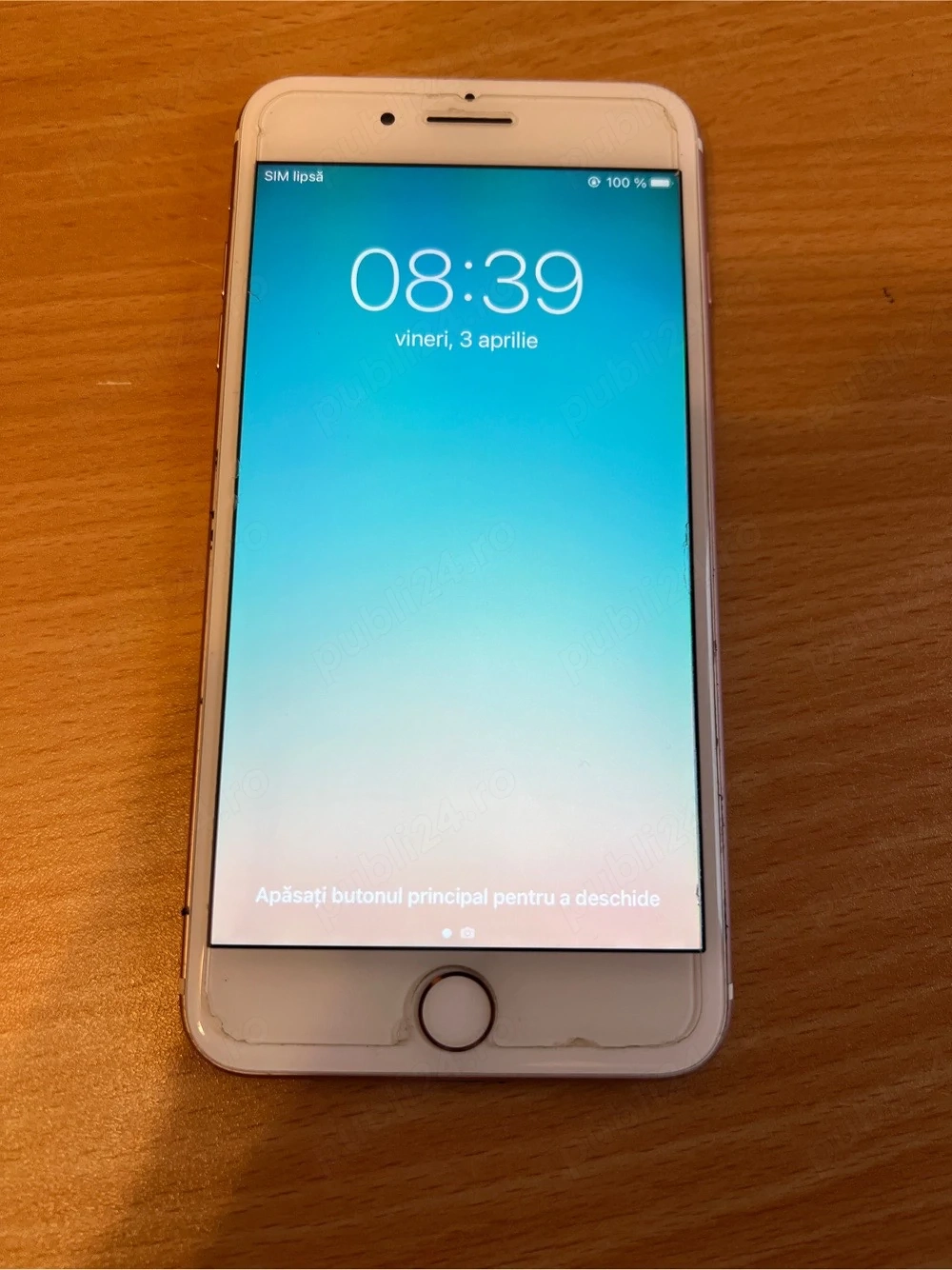 iphone 7 plus roze gold frumos 