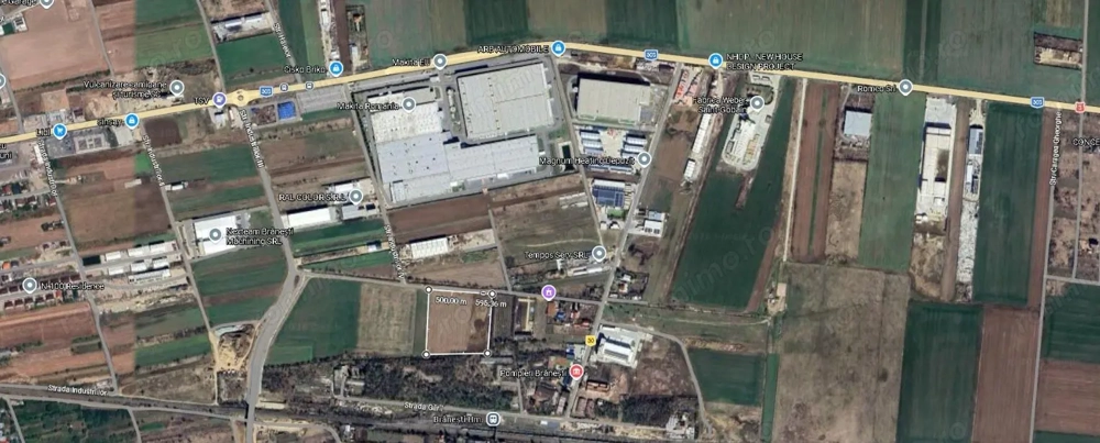 Teren industrial 23.239 mp, 150 m deschidere – Str. Lavandei, Brănești