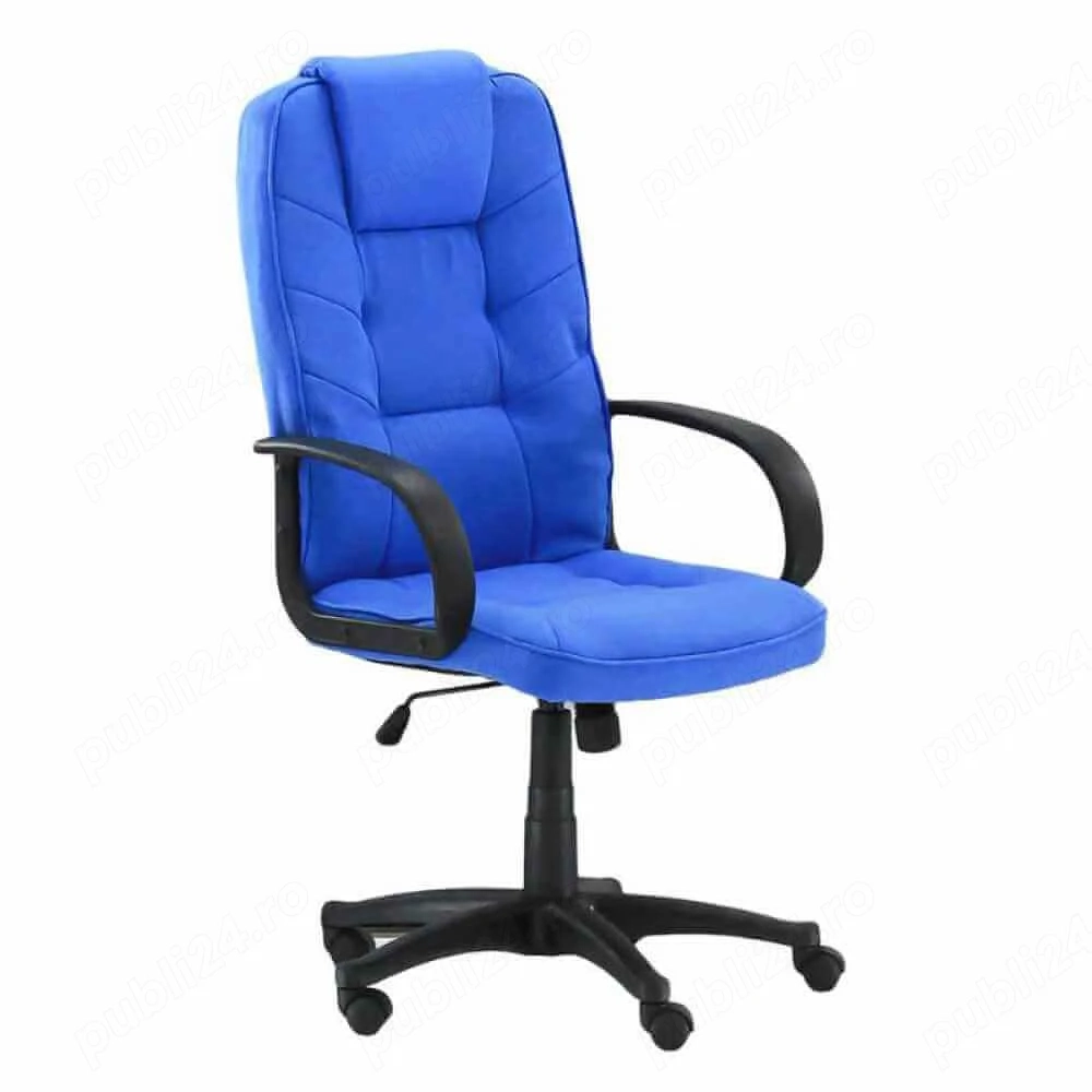 Scaun Fotoliu directorial ergonomic . inaltime reglabila , albastru