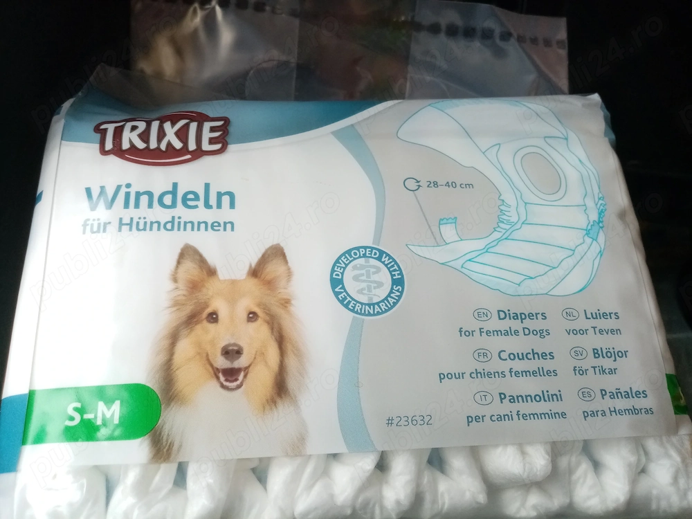 Donez pampers căței femela talie mică 
