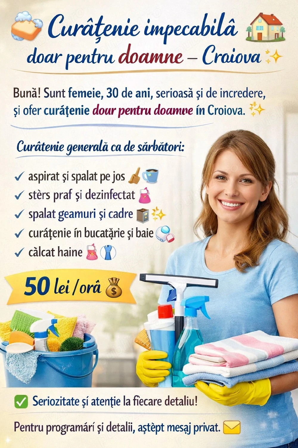 Curățenie Serioasă și de Încredere   Doamne doar!        