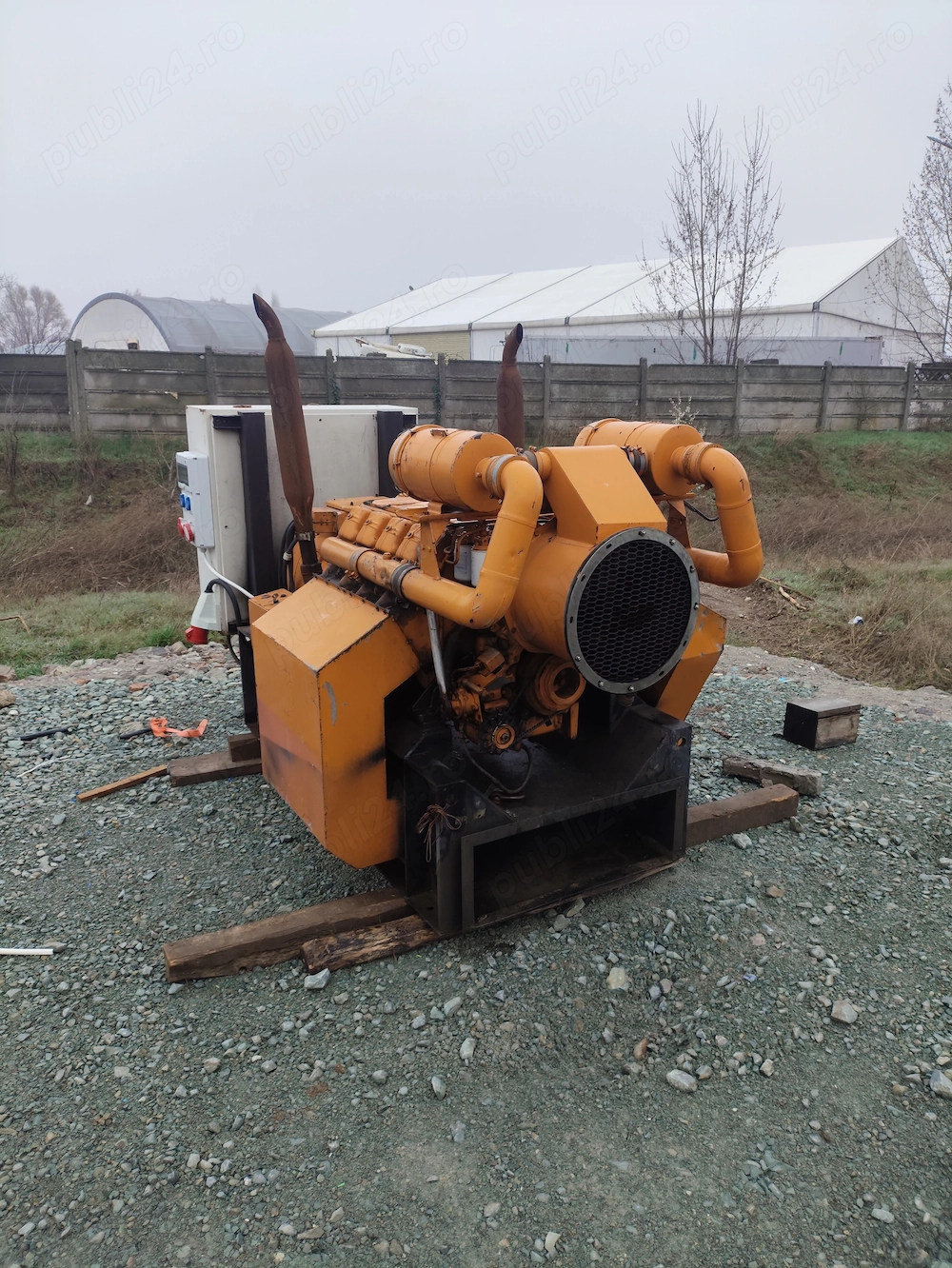 Generator electric industrial 100 kVA - Alternator Stamford - 2450 Ore lucrate - Import Olanda